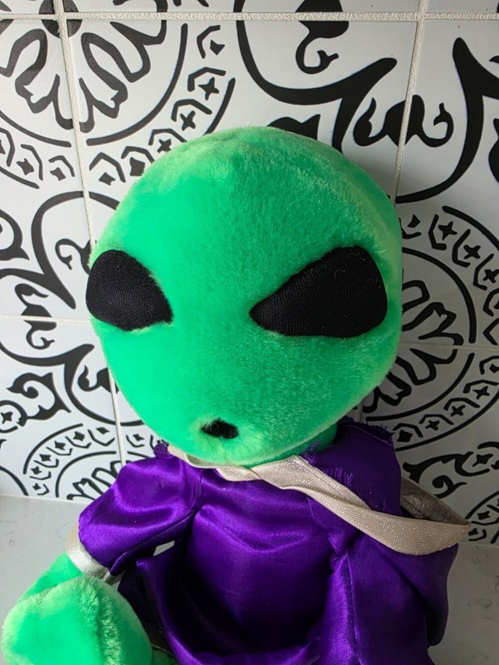 Vintage Believe the Alien NANCO 1996 Purple hoodie large 17” Plush - Picture 5 of 5